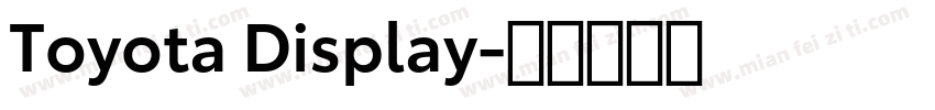 Toyota Display字体转换